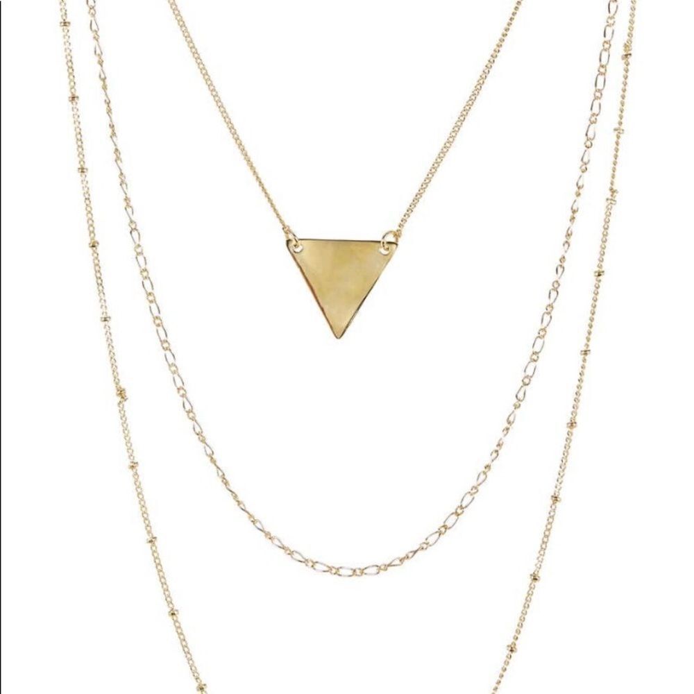 Sterling Forever Triplechainlayeredtriangle